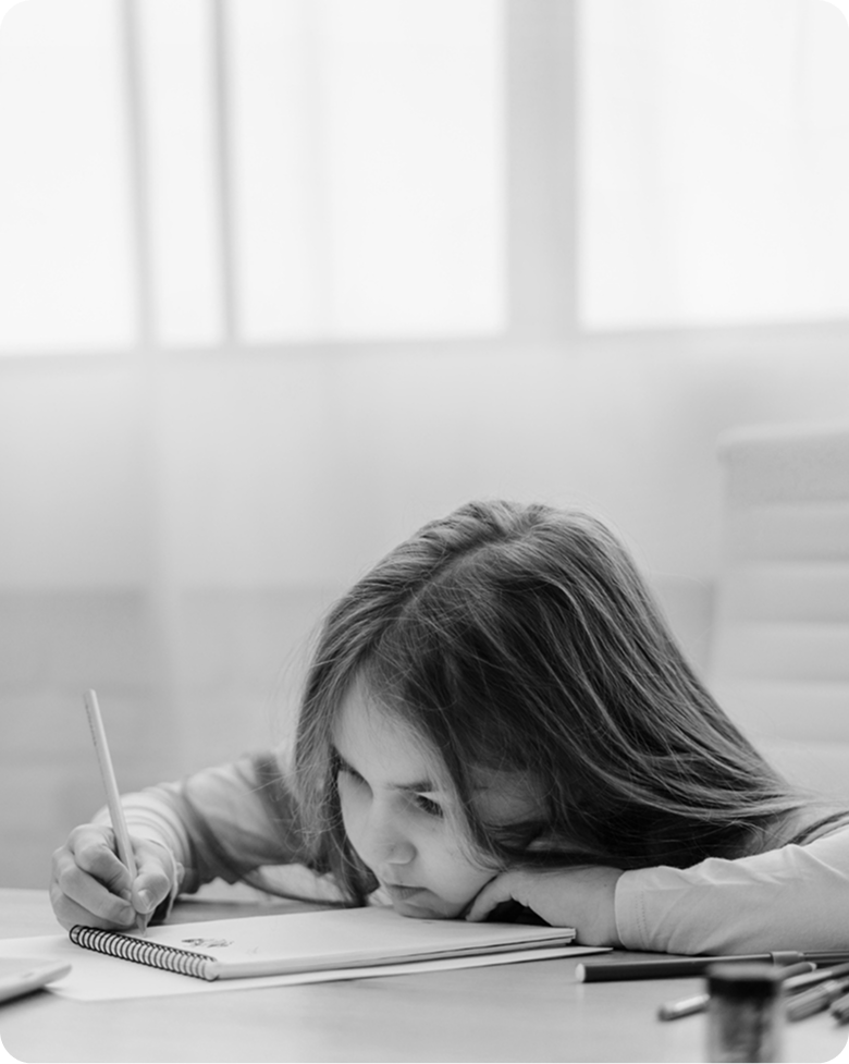 girl writing